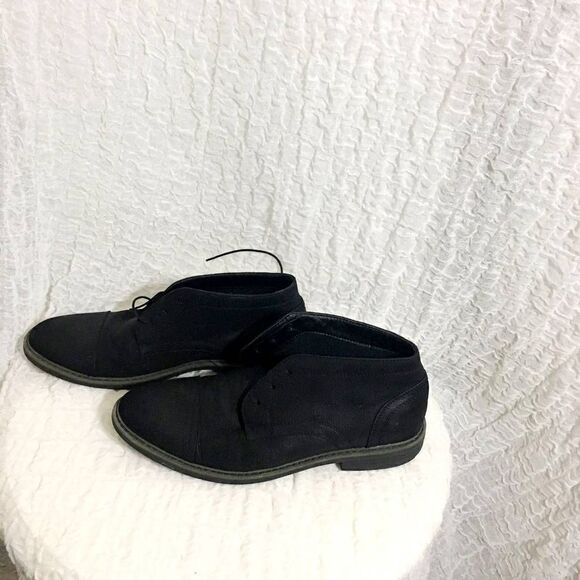 Perry Ellis Black Chukka Boot Shoes Size 9 Men's - Picture 3 of 9